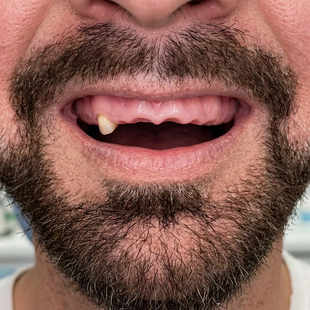 Before — complete full mouth restoration at Complete Family Dentistry